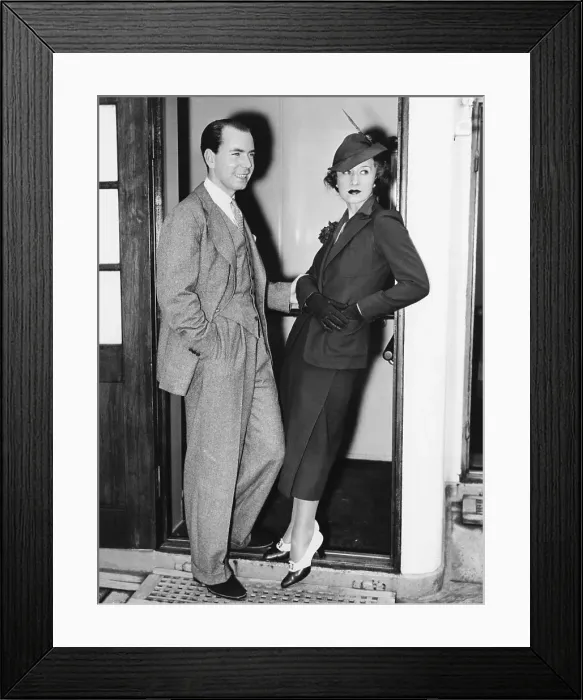 Framed Print : Mr. and Mrs. Sigvard Bernadotte Framed Print : Mr. and Mrs. Sigvard Bernadotte