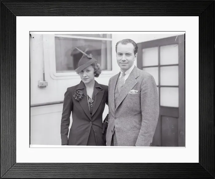Framed Print : Prince Sigvard with Wife Framed Print : Prince Sigvard with Wife