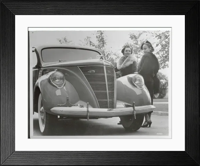 Framed Print : Two Women Standing by Lincoln Zephyr Framed Print : Two Women Standing by Lincoln Zephyr