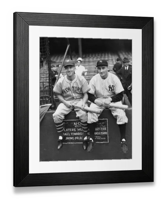 Framed Print : Portrait of Jake Powell and Dick Bartell Framed Print : Portrait of Jake Powell and Dick Bartell