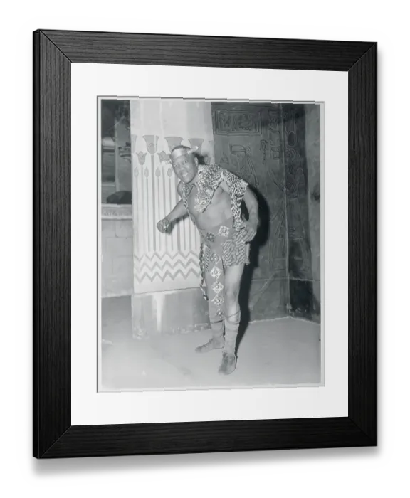 Framed Print : Jack Johnson in Costume Framed Print : Jack Johnson in Costume