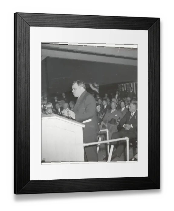 Framed Print : Fiorello LaGuardia Making a Speech Framed Print : Fiorello LaGuardia Making a Speech