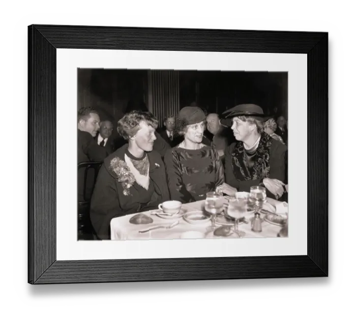 Framed Print : Eleanor Roosevelt Dining with Supportive Female Friends Framed Print : Eleanor Roosevelt Dining with Supportive Female Friends