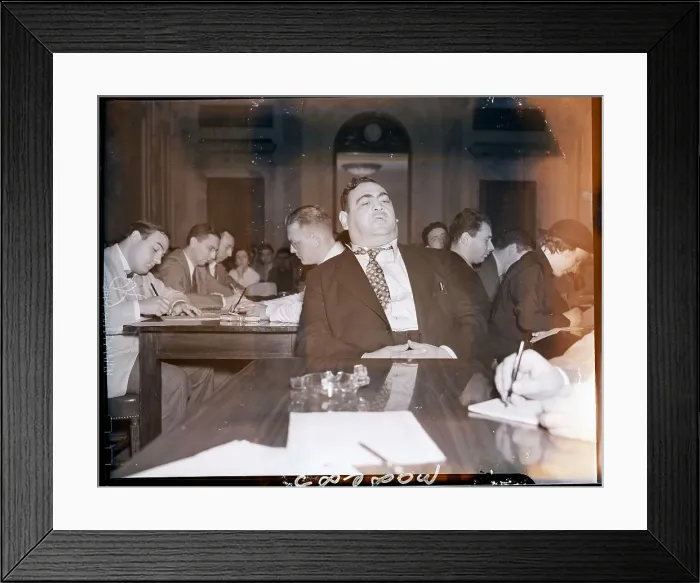 Framed Print : Sam Cohen Gives Senate Testimony Framed Print : Sam Cohen Gives Senate Testimony