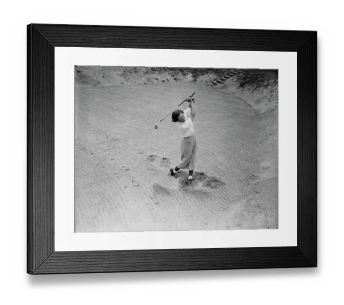 Framed Print : Patty Berg Swinging Golf Club Framed Print : Patty Berg Swinging Golf Club