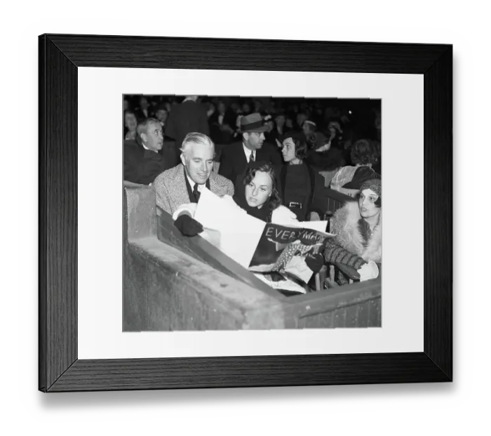 Framed Print : Charlie Chaplin and Paulette Goddard Framed Print : Charlie Chaplin and Paulette Goddard