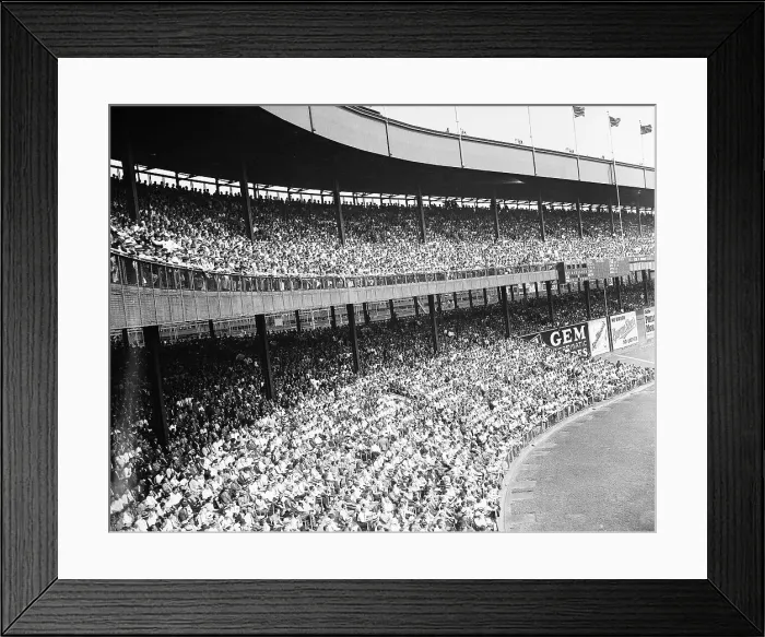 Framed Print : Crowd at Polo Grounds for Baseball Game Framed Print : Crowd at Polo Grounds for Baseball Game