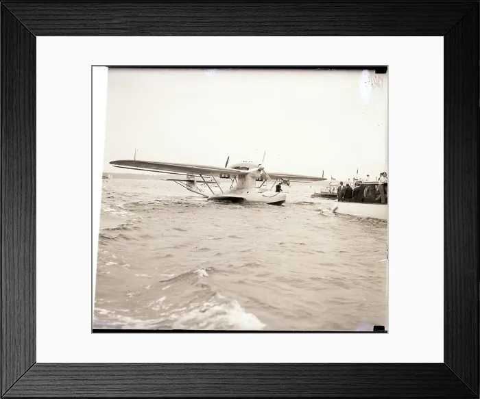 Framed Print : German Seaplane Off Long Island Coast Framed Print : German Seaplane Off Long Island Coast