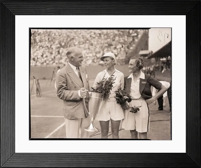 Framed Print : Alice Marble Receives Cup Framed Print : Alice Marble Receives Cup