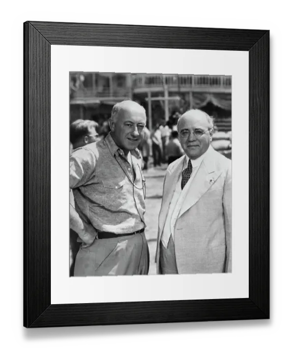 Framed Print : Cecil B DeMille and Albert Sarraut Framed Print : Cecil B DeMille and Albert Sarraut