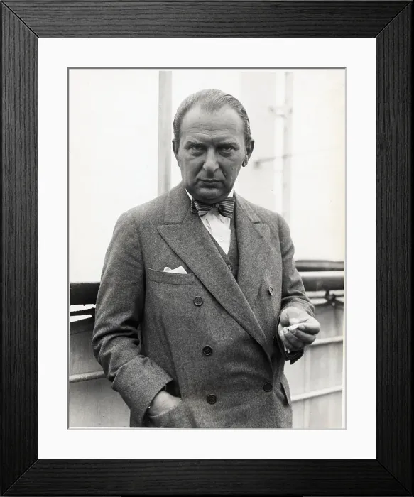 Framed Print : Fritz Reiner Arriving In Budapest On Rex Framed Print : Fritz Reiner Arriving In Budapest On Rex