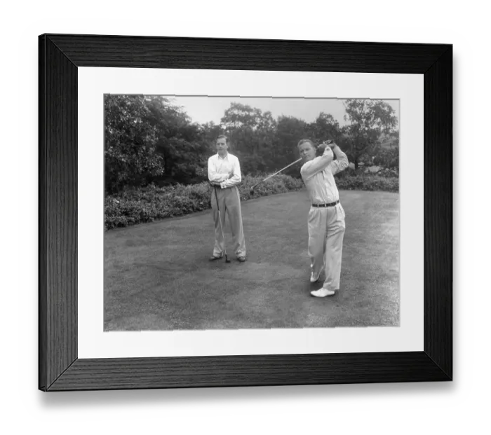 Framed Print : Golfers Teeing Off Framed Print : Golfers Teeing Off
