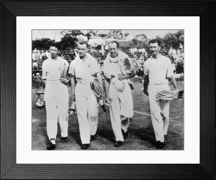 Framed Print : Tennis Players Walking Off Court Framed Print : Tennis Players Walking Off Court