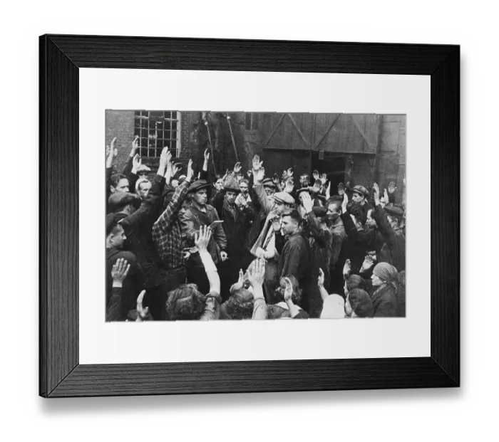 Framed Print : Workers Voting Framed Print : Workers Voting
