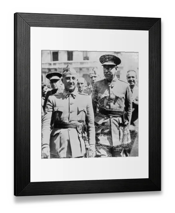 Framed Print : Franco Victorious at Burgos Framed Print : Franco Victorious at Burgos