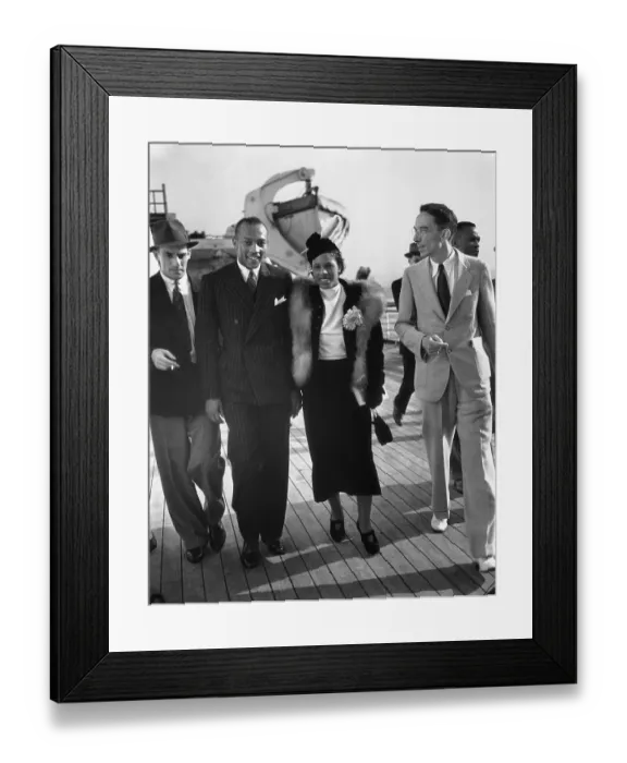 Framed Print : Track Star Jesse Owens and Wife Framed Print : Track Star Jesse Owens and Wife