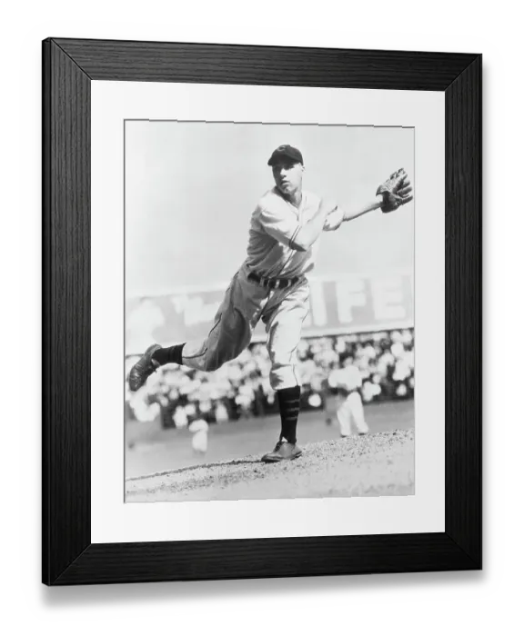 Framed Print : Action Shot Of Young Bob Feller Pitching Framed Print : Action Shot Of Young Bob Feller Pitching