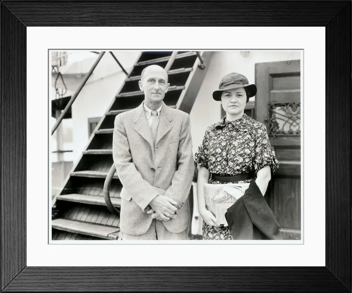 Framed Print : Dr. Williams and His Wife
