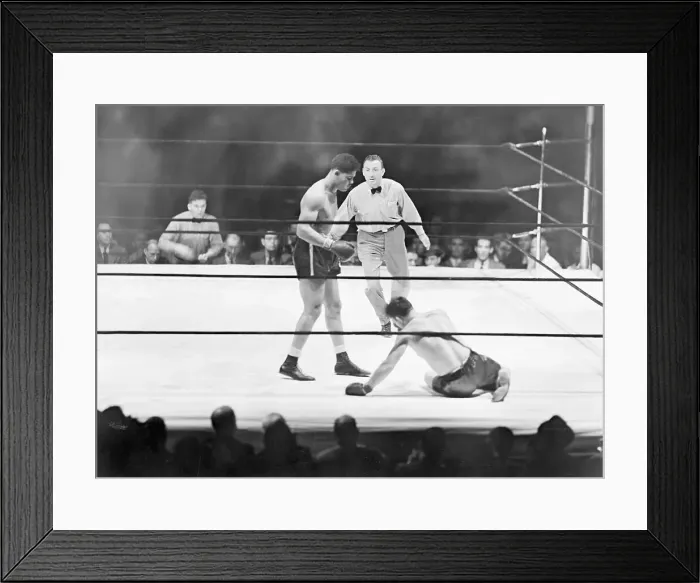 Framed Print : Joe Louis Beats Jack Sharkey Framed Print : Joe Louis Beats Jack Sharkey