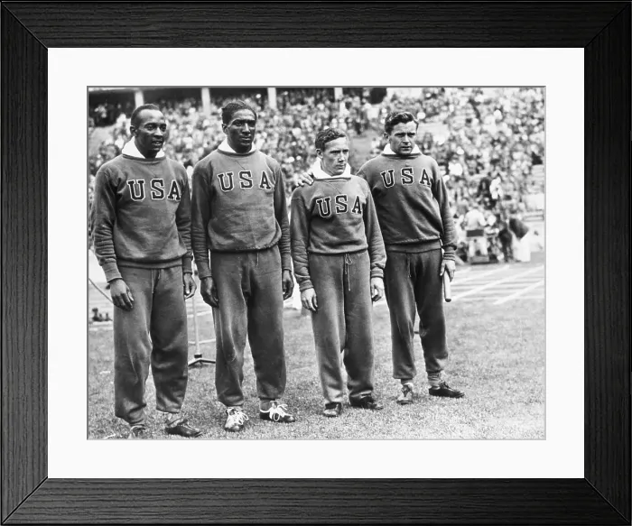 Framed Print : United States Olympic Relay Team Framed Print : United States Olympic Relay Team