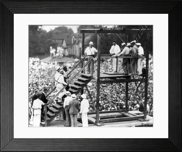 Framed Print : The Last Public Hanging in the U.S. 1936 Framed Print : The Last Public Hanging in the U.S. 1936