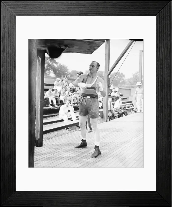 Framed Print : Jack Sharkey Trains with Bag Framed Print : Jack Sharkey Trains with Bag