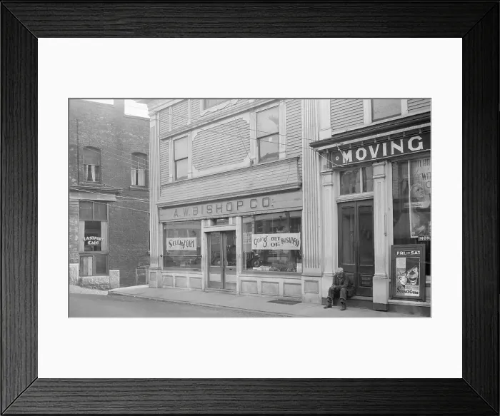 Framed Print : Street Scene During Depression-1936 Framed Print : Street Scene During Depression-1936