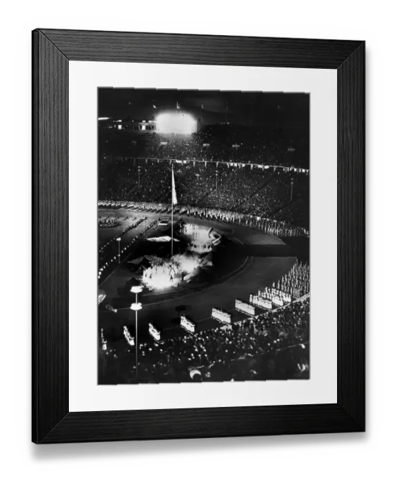 Framed Print : Pageant marks Opening Night of the Berlin Olympics Framed Print : Pageant marks Opening Night of the Berlin Olympics