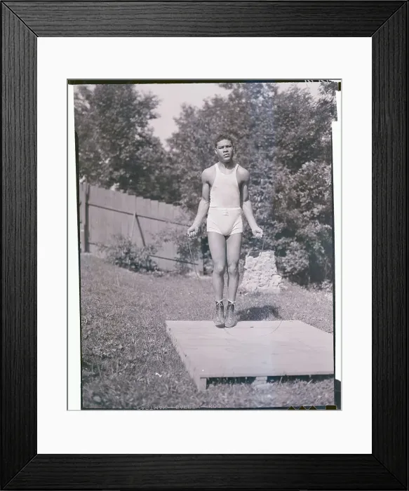 Framed Print : Joe Louis Skippin Rope Framed Print : Joe Louis Skippin Rope