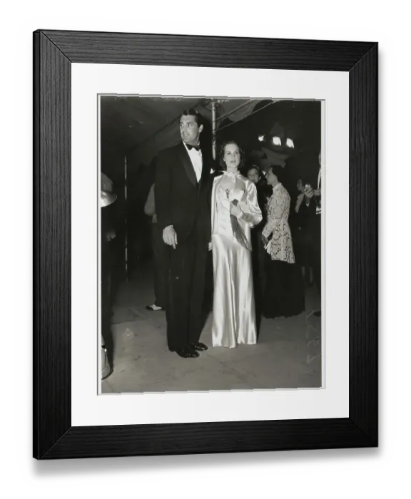 Framed Print : Cary Grant Escorting Mary Brian