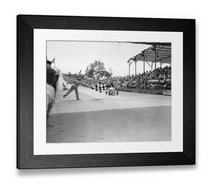 Framed Print : Contestants Finishing Soap Box Derby Framed Print : Contestants Finishing Soap Box Derby