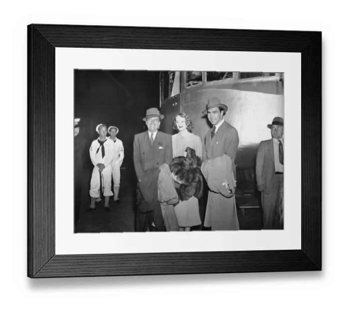 Framed Print : Max Schmeling, Douglas Fairbanks & Wife Framed Print : Max Schmeling, Douglas Fairbanks & Wife