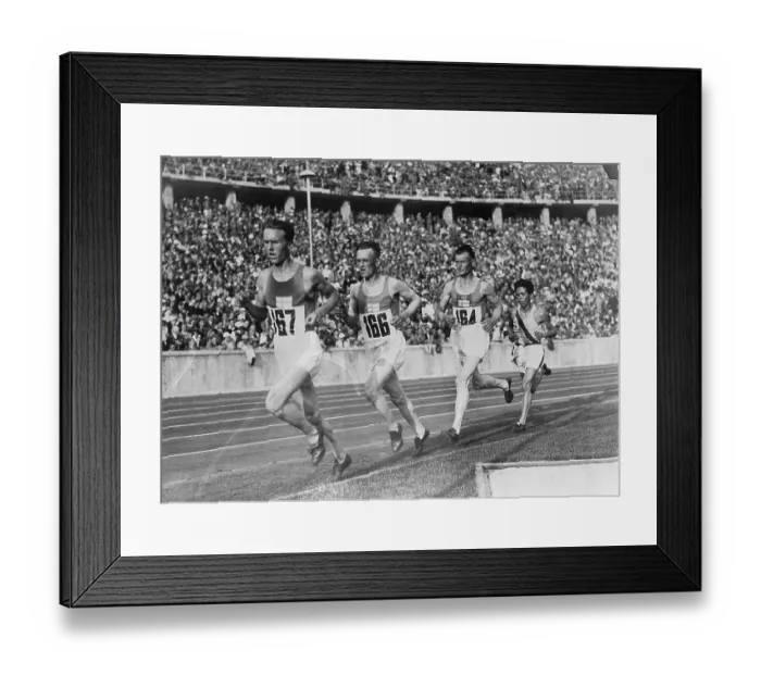 Framed Print : Olympic Runners Cross Finish Line Framed Print : Olympic Runners Cross Finish Line