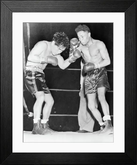 Framed Print : Boxing Action; H. Armstrong, Arizmendi Framed Print : Boxing Action; H. Armstrong, Arizmendi