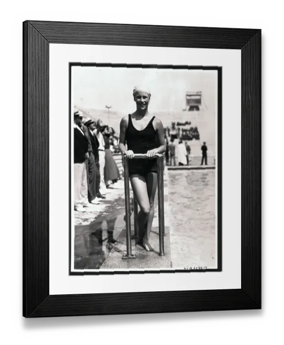 Framed Print : U.S. Olympic Swim Team Member Marjorie Gestring Framed Print : U.S. Olympic Swim Team Member Marjorie Gestring