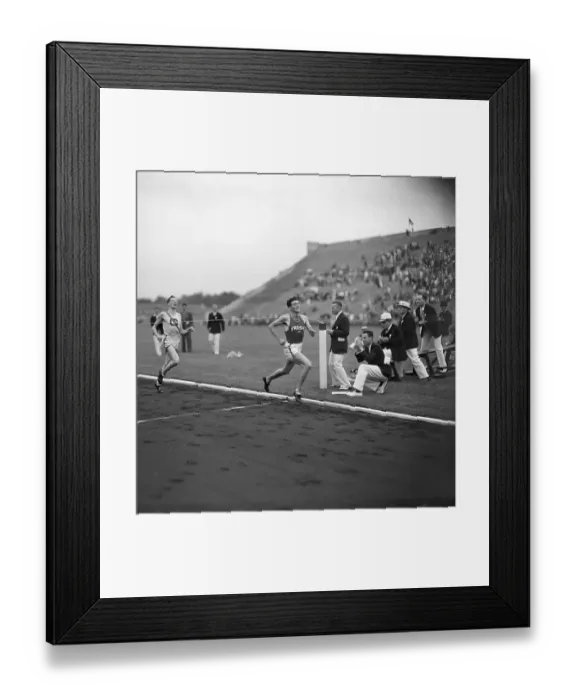 Framed Print : Finish of Two-Mile Run at Princeton Invitation Meet