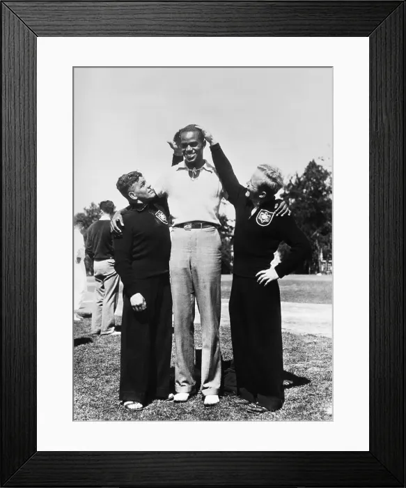 Framed Print : Cornelius Johnson Posing for Camera at The Olympics Framed Print : Cornelius Johnson Posing for Camera at The Olympics