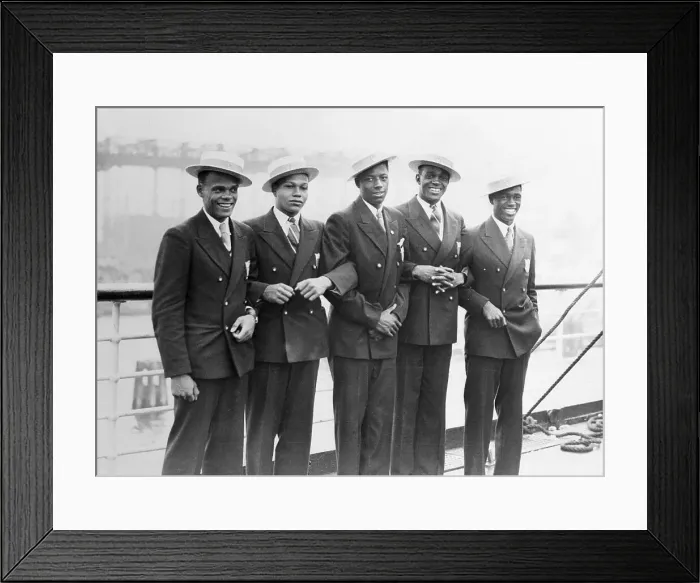 Framed Print : United States Military Men Arriving at The Olympics in Germany Framed Print : United States Military Men Arriving at The Olympics in Germany