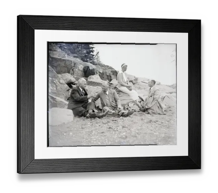 Framed Print : Allison Dysart, Franklin D. Roosevelt and Eleanor Roosevelt