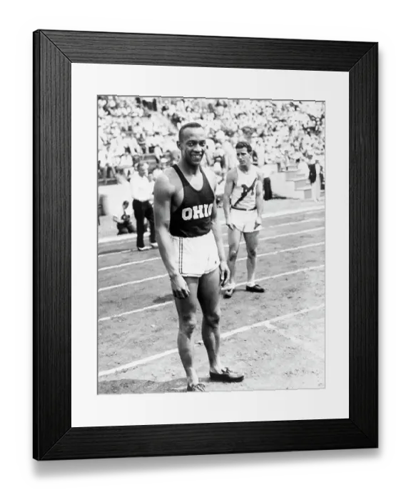 Framed Print : Jesse Owens at Olympic Tryouts Framed Print : Jesse Owens at Olympic Tryouts