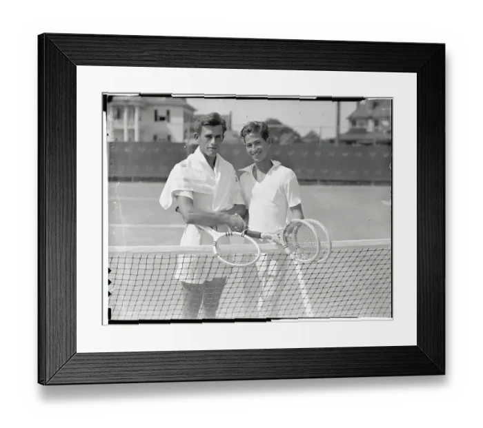 Framed Print : Frankie Parker and Robert Riggs Jr Framed Print : Frankie Parker and Robert Riggs Jr
