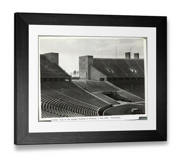 Framed Print : Unoccupied Grandstands in Stadium