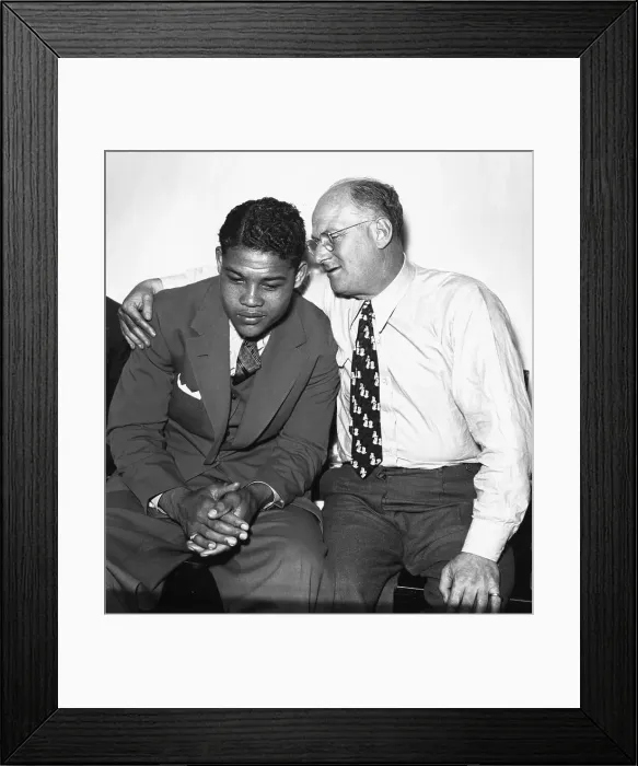 Framed Print : Joe Louis With Impressario Mike Jacobs Framed Print : Joe Louis With Impressario Mike Jacobs