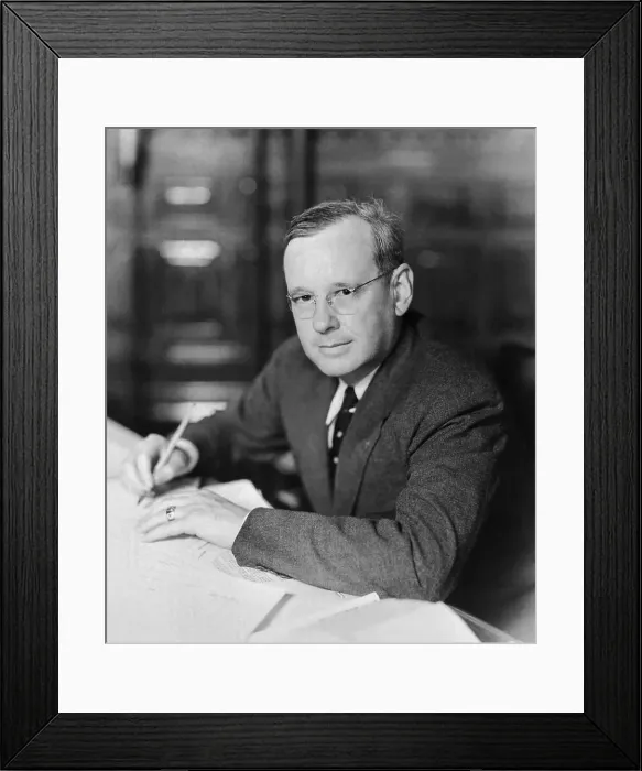 Framed Print : Governor Alf M. Landon Sitting at his Desk Framed Print : Governor Alf M. Landon Sitting at his Desk