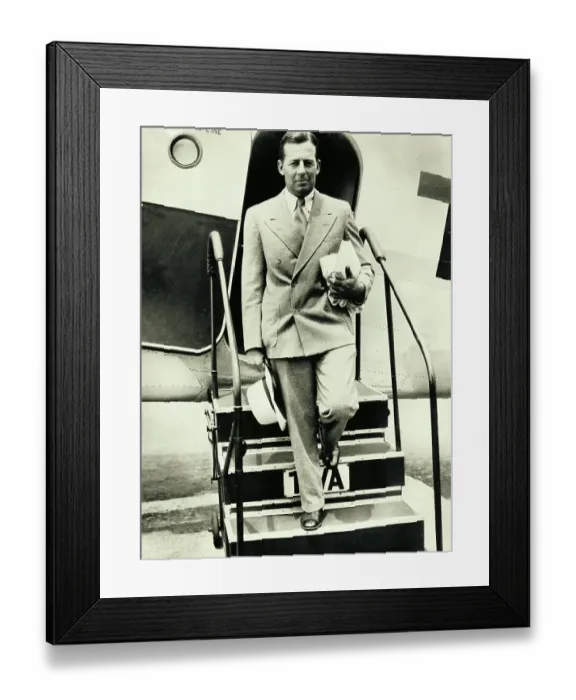 Framed Print : Donald Douglas Arriving at Newark Airport Framed Print : Donald Douglas Arriving at Newark Airport