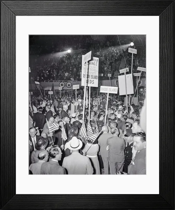 Framed Print : Demonstration at Democratic National Convention Framed Print : Demonstration at Democratic National Convention