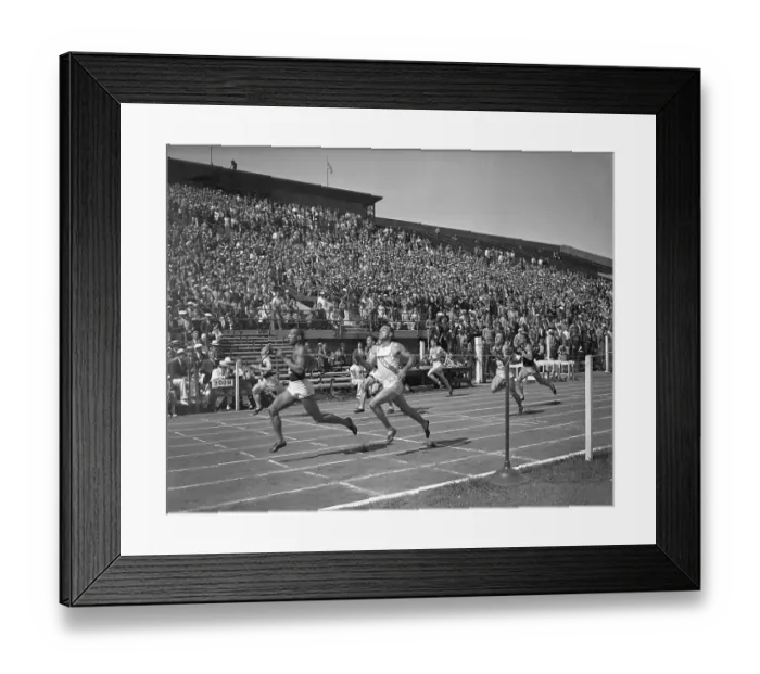 Framed Print : Jesse Owens Takes Four NCAA Events Framed Print : Jesse Owens Takes Four NCAA Events