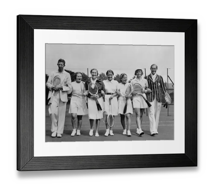 Framed Print : Group of Tennis Champions Framed Print : Group of Tennis Champions