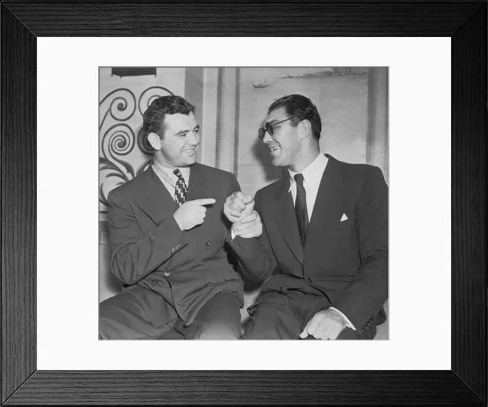 Framed Print : Boxers James J. Braddock and Max Schmeling