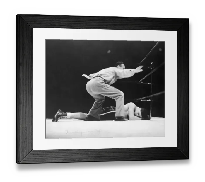 Framed Print : Joe Louis Knocked Out by Max Schmeling Framed Print : Joe Louis Knocked Out by Max Schmeling